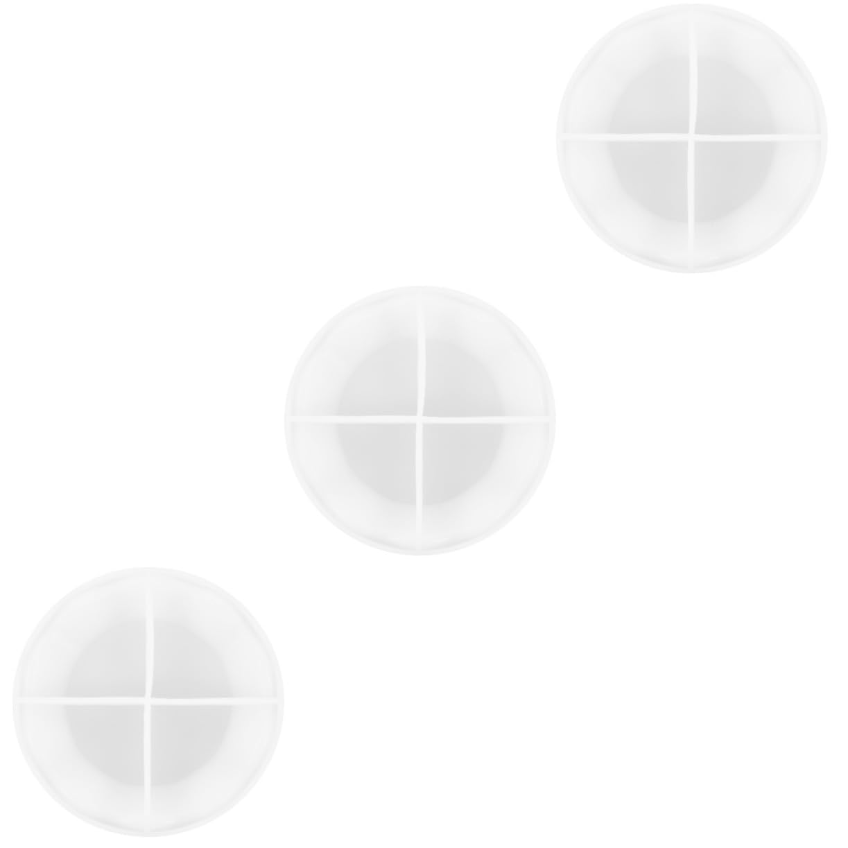 TEHAUX 3pièces Moule Silicone à Motif Ondulé Moule à Plat Silicone De Qualité Alimentaire pour Et Décorations De Table Réutilisable Et