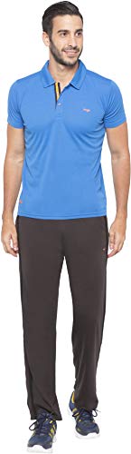 Image of berge' Men Cotton Polyester Comfy Regular Fit Sports Quality Track Pants with Secure Zipper Pocket, Casual Wear Lower Tracks Pant