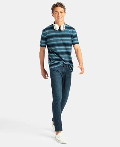 Image of Jockey 2715 Men Super Combed Cotton Rich Striped Round Neck Half Sleeve T-Shirt
