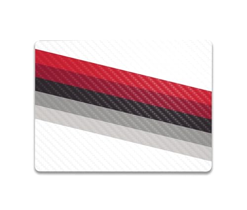 Image of MightySkins Carbon Fiber Skin Compatible with Microsoft Surface Laptop Go 3 (2023) Full Wrap Kit - Slant Stripes | Protective, Durable Textured Carbon Fiber Finish | Made in The USA