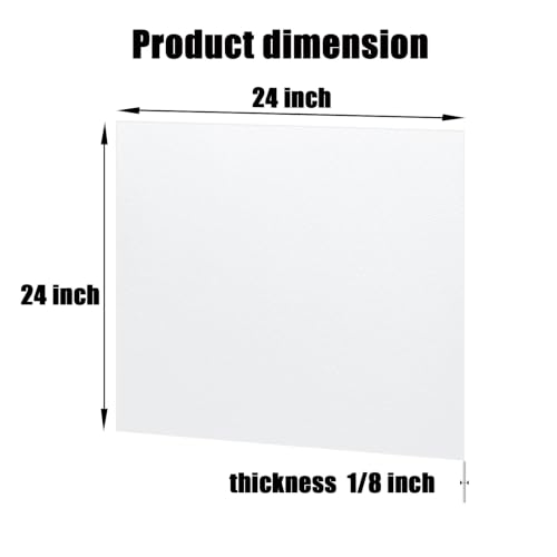 Image of ABS Plastic Sheet 1 /8 Inch Thick 24 inch x 24 inch (2-Pack),Two-Sided Heat Moldable Panel (Thermoplastic Textured Front & Smooth Back), White Thermoform Board Great for DIY Projects, Decor, Handcrafts