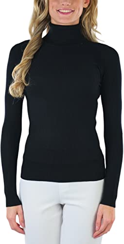 Image of ToBeInStyle Women's Classic Knit Fold Over Turtleneck Pullover