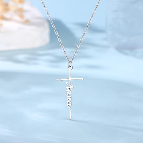 JoycuFF Mother's Day Birthday Religious Necklace Gifts for Women Cross Pendant Necklace for Mother Nana4