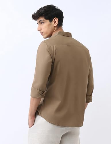 Image of Urbano Fashion Men's Cotton Full Sleeve Regular Fit Casual Solid Shirt