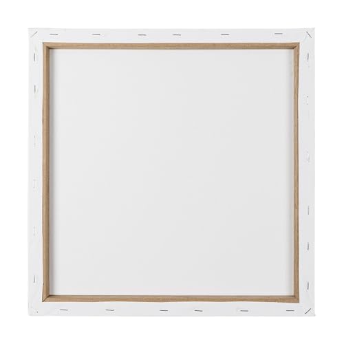 Ideen mit Herz Leinwand auf MDF-Rahmen | 2 Stück | Keilrahmen | Künstler-Leinwand | zum Bemalen mit Acryl- oder Öl-Farben | 390g/m² (40 cm x 40 cm)