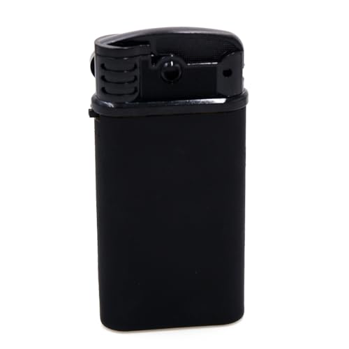 Image of Windproof Jet Flame Refillable Slide Button Cigarette Lighter Pocket Lighter (Black)