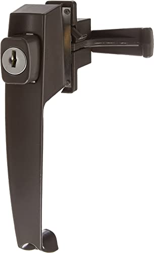 Wright Products - Tie Down Keyed Push Button Door Latch For Screen And Storm Doors, Florida Bronze #TOP15