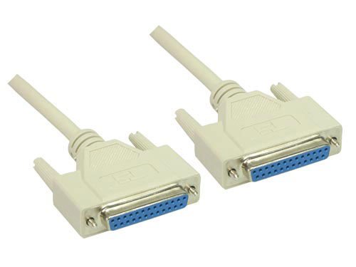 Preisvergleich Produktbild Nullmodem Kabel, 25-pol Buchse / Buchse, Länge: 5m, Good Connections®