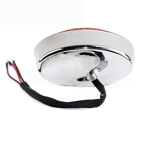 Luz de freno trasera 12V universal con acabado para Chopper 6