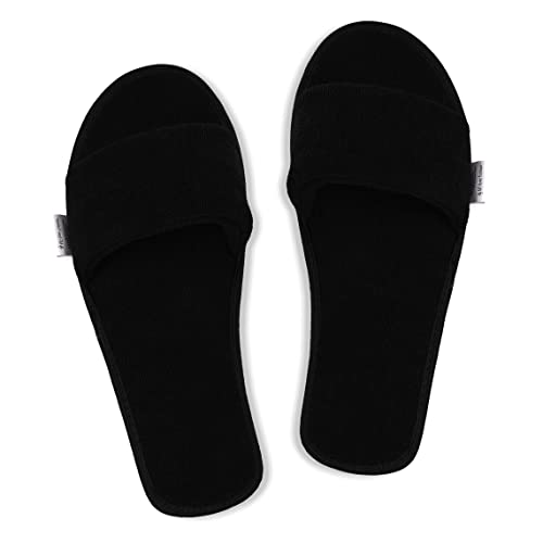 Image of Women's Home Slippers Indoor House Bedroom Room Carpet Open Toe Cloth Slippers Women Girls
