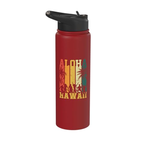 Aloha Hawaii Stainless Steel Insulated Water Bottle