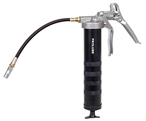 Prolube “Ultimate” All Weather Pistol Grip Grease Gun | 6,000 Psi | 1/8-Inch Npt Threads | High Pressure/High Volume Adjustable Mechanism | With 12-Inch Flexible Hose & Coupler (43047) (G80F-Hp/N) #TOP5