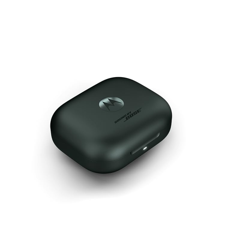 Image of Motorola Moto Buds+ Hi-Res Audio, Dynamic ANC, Dual Drivers, up to 38 Hours of Playtime, Water-Repellent Design - (Black)