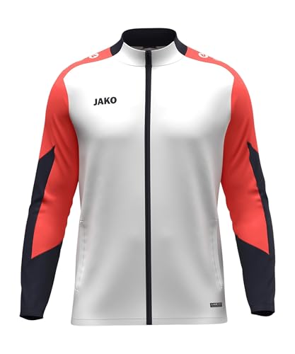 Veste en polyester Dynamic JAKO pour enfant blanc corail taille 140 cm