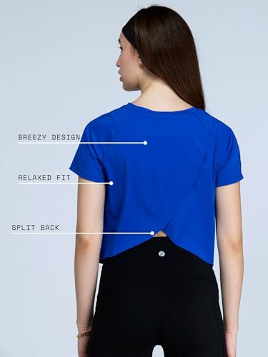 Image of CAVA Overlap Tee for Women | Split Back Mesh Design, Moisture-Wicking, 4-Way Stretch, Anti-Odour, Quick Dry | Activewear T-Shirt