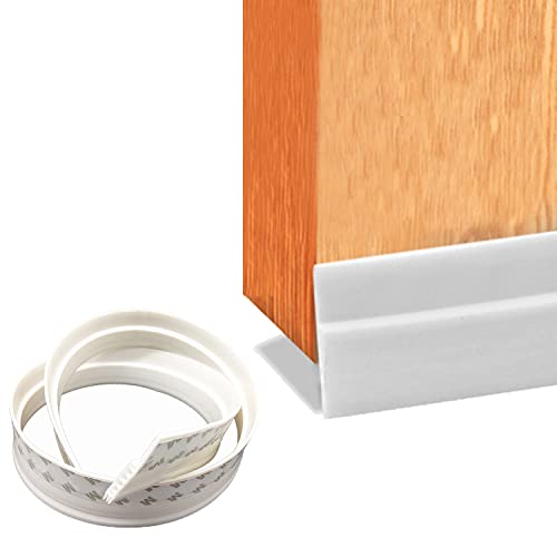 AYGCI Door Draft Stopper Strong Adhesive Under Door Seal Blocker Soundproof Door Sweep Weather Stripping for Exterior Interior Doors