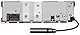 Kenwood KDC-BT450DAB CD-Autoradio mit DAB+ und Bluetooth Freisprecheinrichtung (Hochleistungstuner, Soundprozessor, rot) & Hama Antennenadapter Antennenstecker DIN - Antennenkupplung ISO 43642