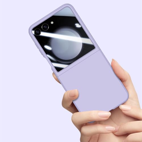 Coque Galaxy Z Flip 5 rigide mate noire et protection verre premium - 4