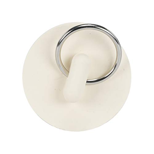 Danco 1-1/4-Inch Rubber Drain Stopper, White, Carded, 80225 #TOP1