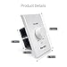 Herdio 100W Volume Control Knob for Speakers, Flush in Wall Volume Controller with 3 Independent Plate, Precise Sound Adjustment with 12-Position, Wide Compatibility for Home Audio Volume Adjustment