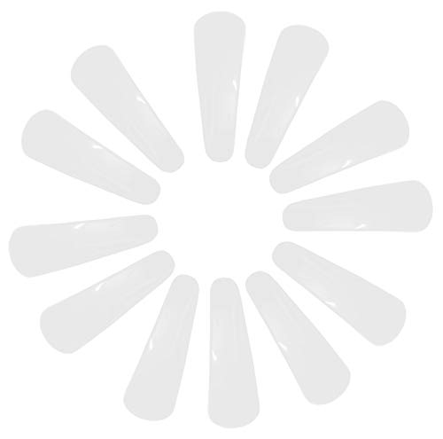 Image of MANODHRUVA Plastic Tiktak Hair Clips for Women and Girls, 5.5 cm, White, Pack of 12 Pairs (Means total 24 Clips) (White)