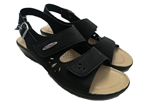 Fly Flot Sandalo Misura: 38 Colore: Nero