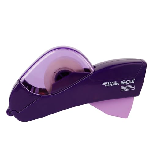 Eagle Automatischer Klebebandabroller Lila Elektrischer Tape Cutter für präzises Schneiden Ideal zum Verpacken von Geschenken Büroarbeiten Basteln Haushalt & Versand praktisch - präzise