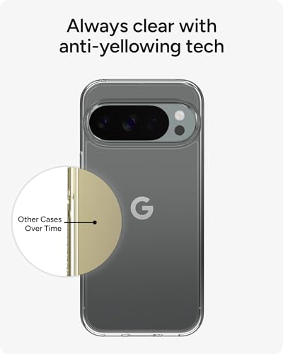 Image of ZAGG Crystal Palace Lite Google Pixel 10 Pro XL Case - Crystal Clear, Ultra-Slim, 10ft Drop Protection, Graphene Strength, Anti-Yellowing, Wireless Charging Compatible, Clear