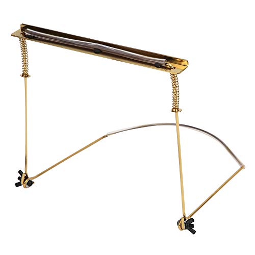 Harmonica Holder,Mouth Organ Holder Harmonica Holding Bracket Harmonica Neck Holder for 24 Holes Harmonica (Gold)
