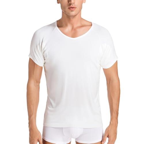 satithry Men's Undershirts with Underarm sweatproof Pads