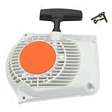 Rückstoßstarter Montage Kompatibel mit MS240 MS260 024 026 Kettensägen, hochschlagfestem ABS und Metallrolle für Leistung, Ersatz