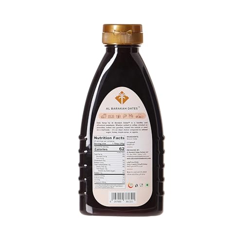 Image of Al Barakah Dates All Natural Arabian Date Syrup 250G X 2|Khajur Or Khajoor Syrup|No Added Sugar|No Preservatives|Vegan- Plant Based|Non Gmo Dates (500 Gram) - Liquid