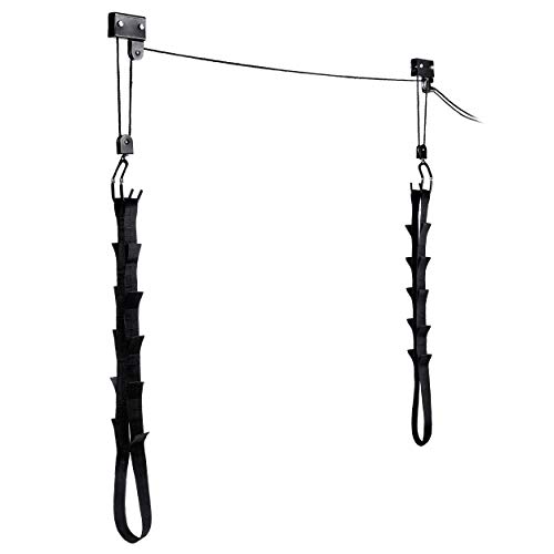 Powerfly Garage Ceiling Kayak Storage - Bike Hoist Hanger - Ladder, Kayak & Bike Pulley Storage System - Thumbnail 5