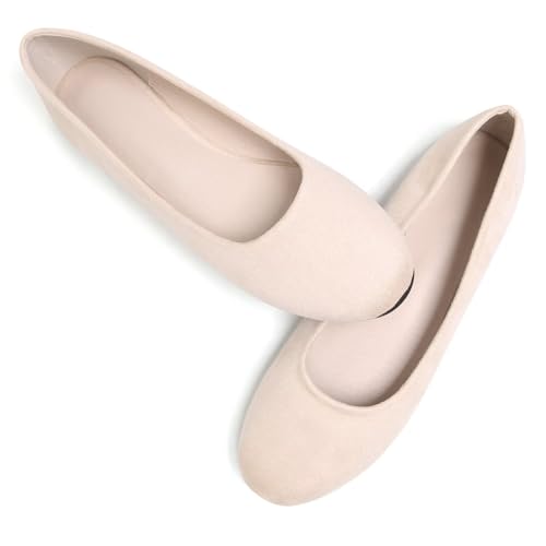Image of Dear Time Women's Flats Comfortable Slip On Ballet Flats Soft Solid Casual Shoes