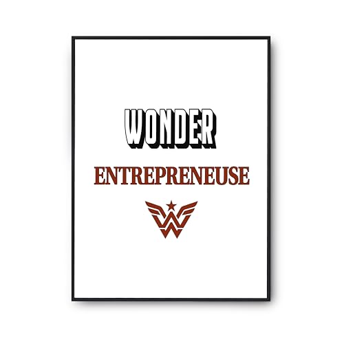 Poster Wonder Entrepreneuse pour décoration murale de cabinet ou espace coworking