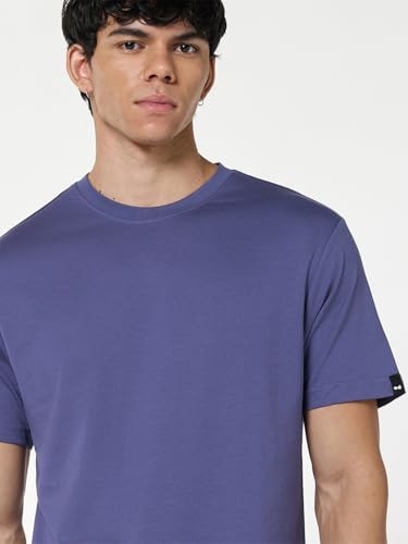 Image of Bewakoof Men's 100% Cotton Solid Regular Fit Half Sleeve Round Neck T-Shirt | Tshirt for Men Cotton| Casual Wear | Street Wear