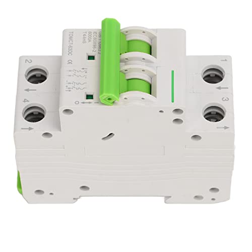 Jeffergarden Disyuntor en Miniatura de CC, Interruptor de Desconexión de Disparo Magnético Térmico de 550 V, Modelo de 25 A para Sistemas Solares Fotovoltaicos y Aplicaciones de CC (16A)