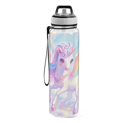Bouteille d'eau de natation anti-odeur en Tritan lavable en machine sans BPA 887ml