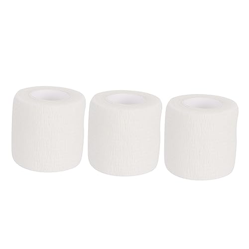 GOOHOCHY Elastic Bandage Self Adhesive Wrap for Wrist Support White Nursing Elastic Bandage for Sports Hiking and Camping