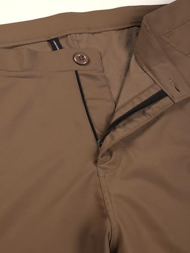 Image of Thomas Scott Men's | Solid | Light Weight | Breathable Fabric | Ribbed Bottoms | Mid Rise | Loose Fit | 100% Cotton | Button Waist | Chino Trouser | Pants