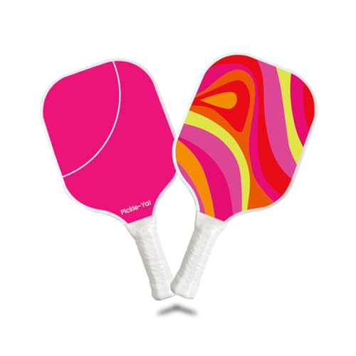 Pickle-Ya! Paddles High Definition UV Printing, Glass Fiber Composite Surface, Rubber Band and Flat ridged Stitched Handle (Design 1) -  LN Power Business