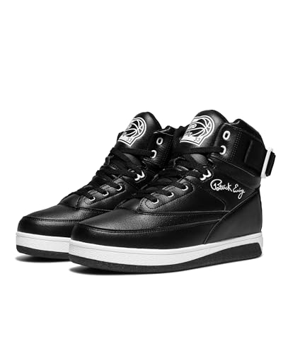 Ewing Patrick Athletics 33 HI x Orion Hybrid Sneakers for Men - High Top, Leather, Black/White, Comfortable & Durable2