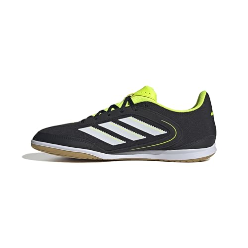 adidas Unisex COPA Court Club Indoor Football Boots Fußballschuhe, core Black/FTWR White/Lucid Lemon, 42 EU