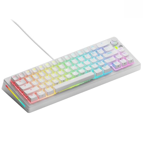 Image of GLORIOUS Gaming GMMK 3: Custom Mechanical Gaming Keyboard, Compact 65%, Modular Joints, Dual Hot PBT, Aluminium Switching Plate, 3-5 Pin Switches (Hot Swap), US QWERTY - White