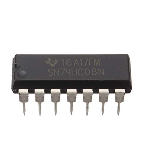 Image of INVENTO 5Pcs SN74HC08N 7408 IC AND Gate Logic Gate, 74HC08, 2 Input, 5.2 mA, 2 V to 6 V, DIP-14