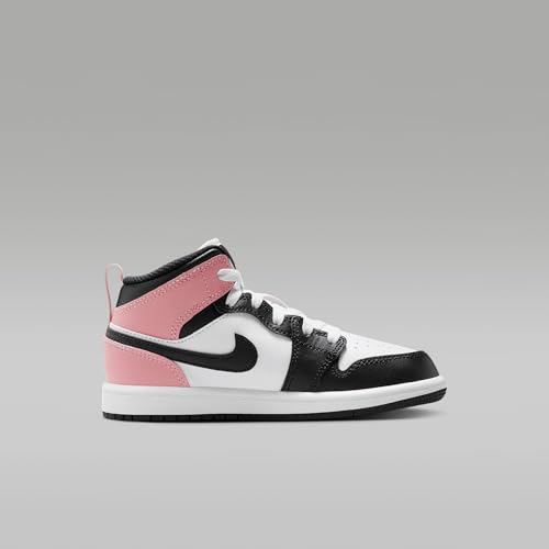 AIR JORDAN 1 MID (PS) 'WHITE/BLACK-RUST PINK'3
