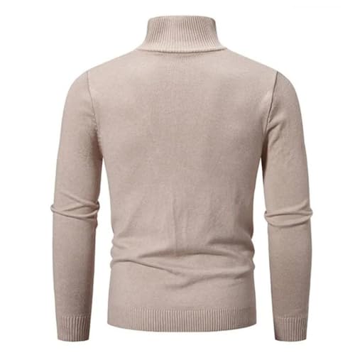 Men's Half-Zip Pullover, Slim Stand-up Collar Casual Knit Sweater2