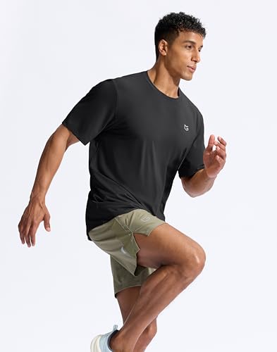 Image of G Gradual Men's Sun Protection Swim Shirt UPF 50+ Rash Guard Short Sleeve Quick Dry Water Hiking Workout Shirts for Men