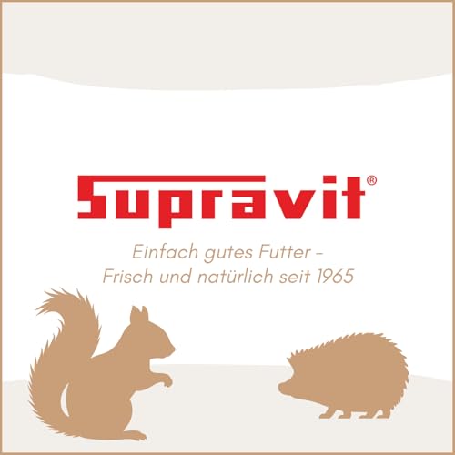 Supravit Frische Nüsse-Mix Eichhörnchen Futter 1kg | Futter für Eichhörnchen mit Haselnüsse, Walnüsse mit Schale für Eichhörnchen | Ganzjähriges Eichhörnchenfutter