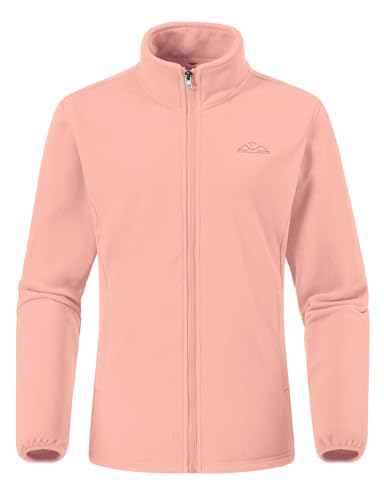 donhobo Damen Jacken 3-in-1 Fleece Gefüttert Winterjacke Winddicht Warm Verdickte Softshelljacke Wasserdicht Outdoor Wanderjacke Funktionsjacke Pink S